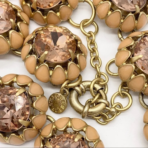 J. Crew Peach Crystal Cupcake Necklace - Picture 3 of 4